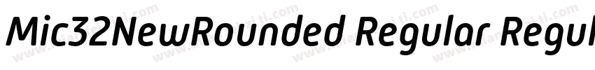 Mic32NewRounded Regular Regular字体转换